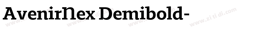 AvenirNex Demibold字体转换